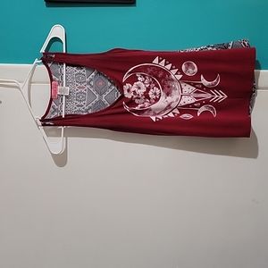 Sugar High , size Small, color red w/ designs